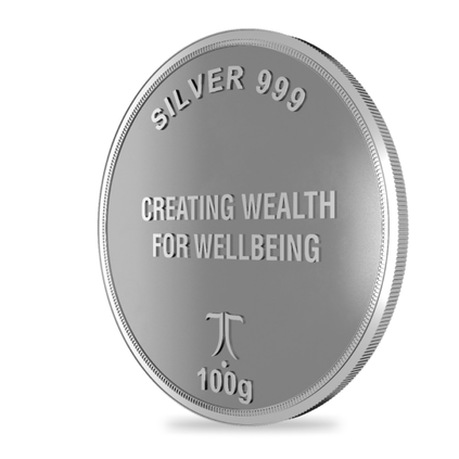 100-gram Tanishq Custom Silver Coin for NLC India, , hi-res thumbnail 5