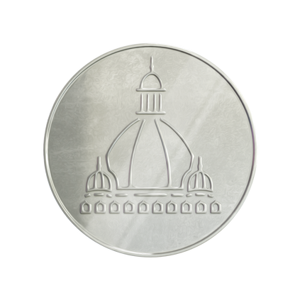 100 gram Tanishq Custom Silver Coin for Taj Mahal Palace, , hi-res thumbnail 0
