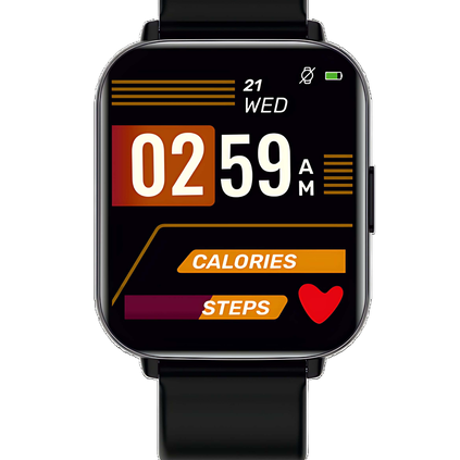 Titan Smart Watch Black Silicone Strap Customized for Enrich, , hi-res thumbnail 0