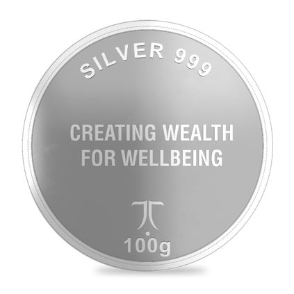 100-gram Tanishq Custom Silver Coin for NLC India, , hi-res thumbnail 1