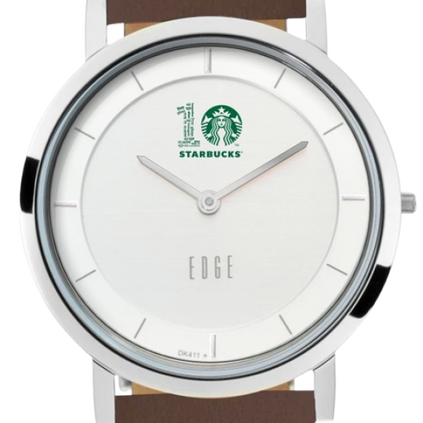 Titan Edge Slim Watch Customized for 10 years of Starbucks, , hi-res thumbnail 0