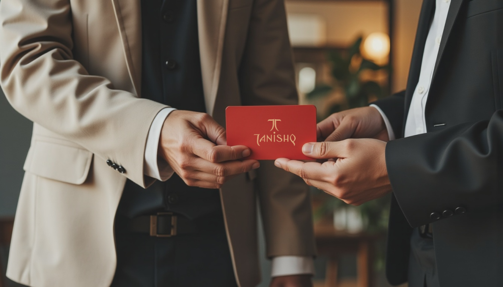 Employee receiving Tanishq Gift Card